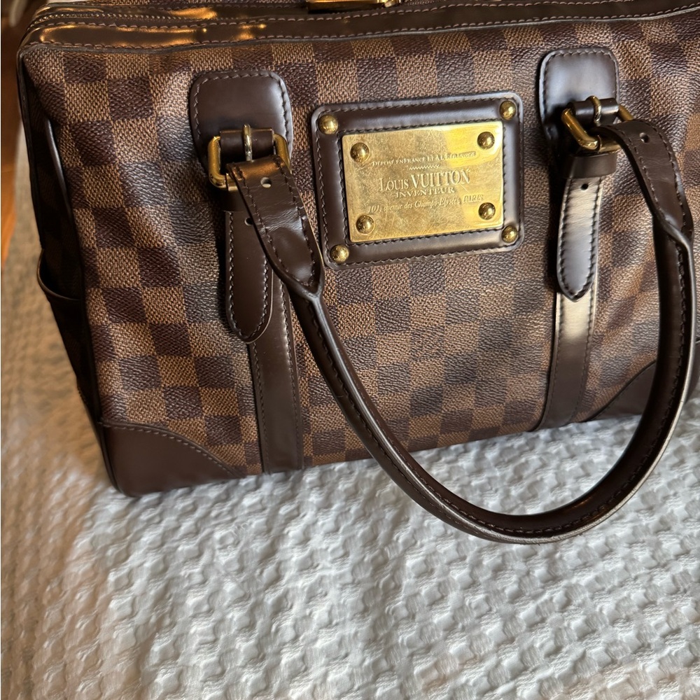 Louis Vuitton Brown Checkered Satchel